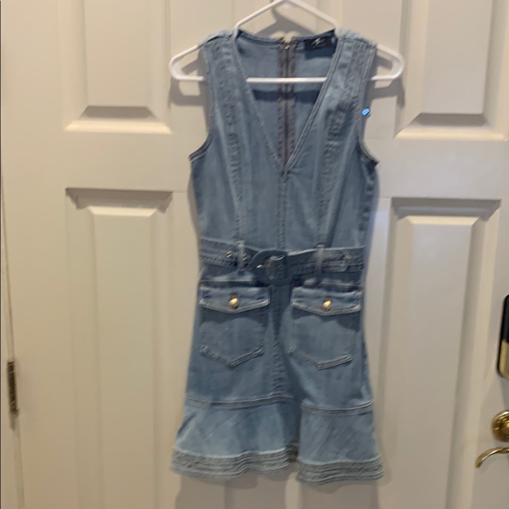7 For All Mankind Light Blue Denim Dress